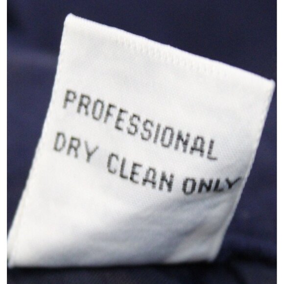 VTG 90s SBS Collection Navy Blue Silk Skirt Suit sz 12 Women Work Shoulder Pads - Picture 11 of 13